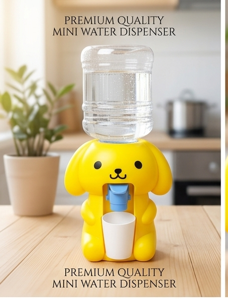 Portable Mini Water Dispenser with Cup – Creative Kitchen Accessory for Children