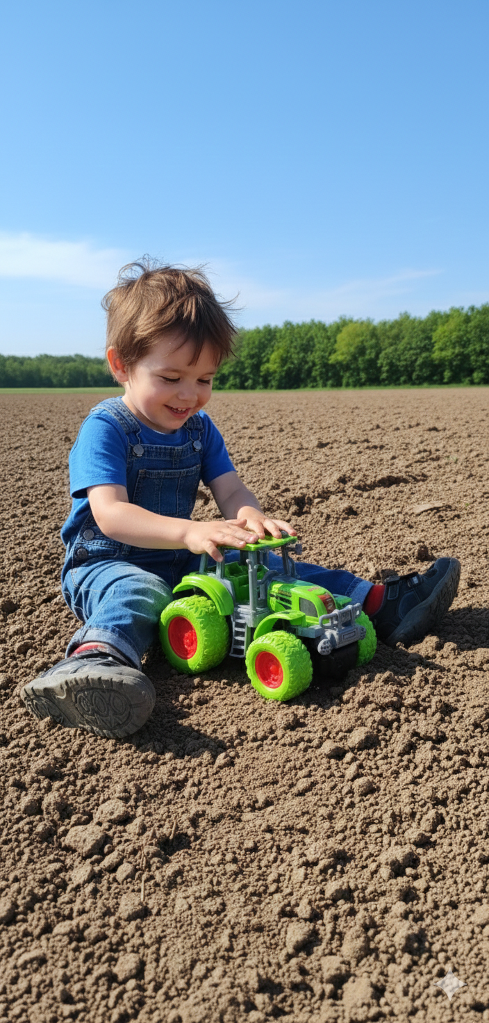 Monster tractor car for kids(friction wheels)