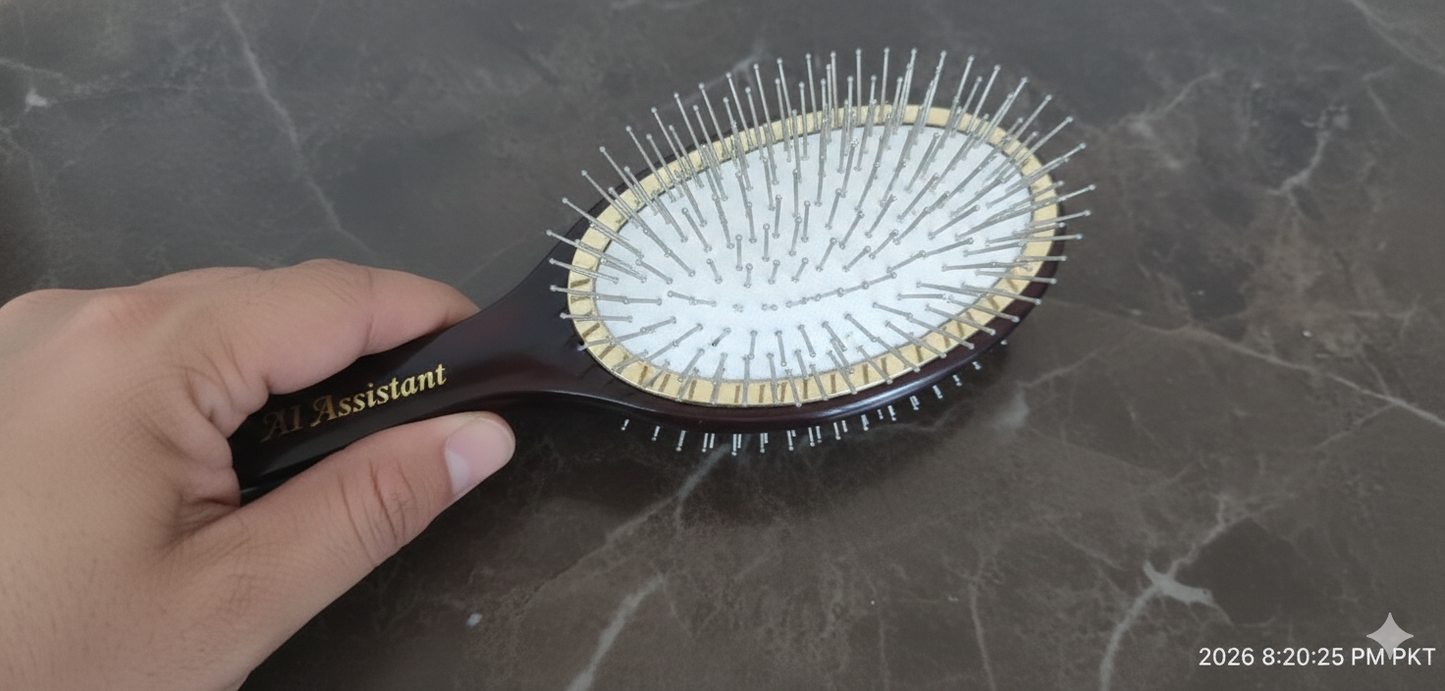 Luxury Stainless Steel Brush – Anti-Static & Everlasting