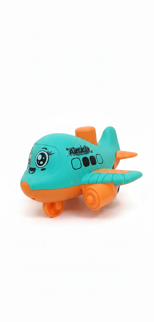 Kids' Press & Go Friction Powered Aeroplane Toy