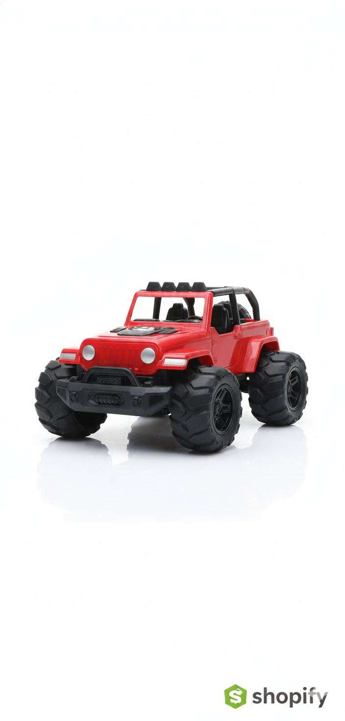 Premium Red Off-Road Monster Jeep Toy – Rugged 4x4 Styling