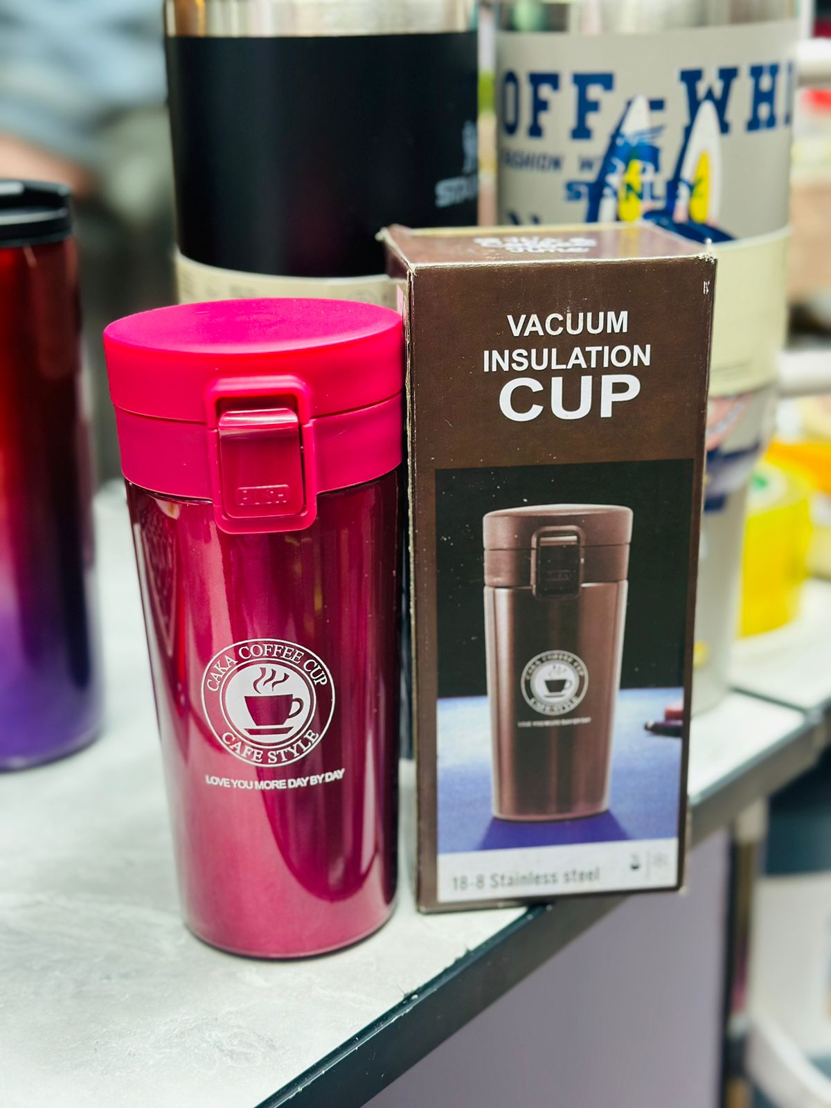 Premium Stainless Steel Vacuum Insulated Coffee Travel Mug (500ml) – Hot & Cold
