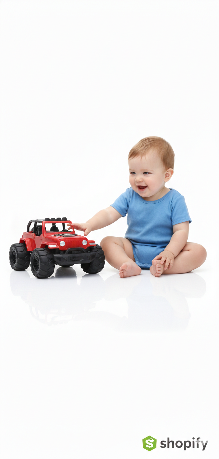 Premium Red Off-Road Monster Jeep Toy – Rugged 4x4 Styling