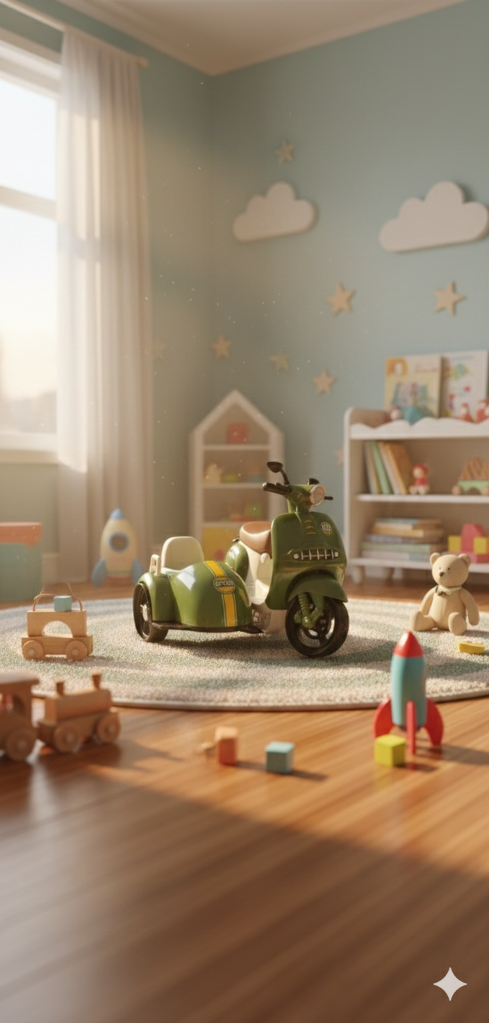 Mini scooter with sidecar/perfect gift for birthday